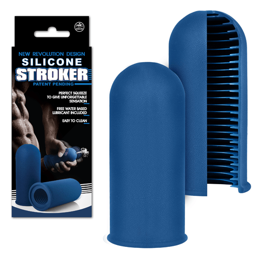 Silicone Stroker Mastürbatör – Mavi