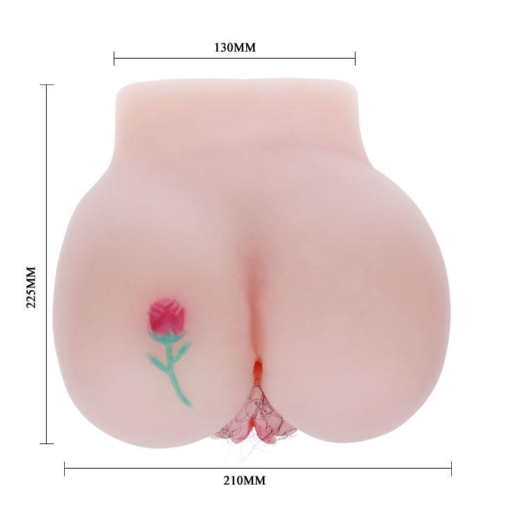 2 İşlevli Titreşimli 3D Tam Boy Realistik Kalça Suni Vajina Anüs