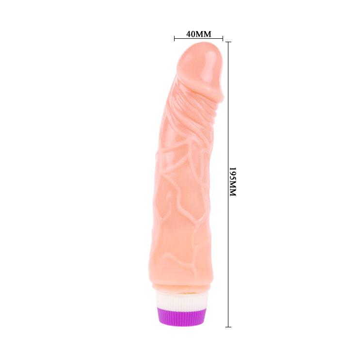 Güçlü Titreşimli 20cm Realistik Vibratör Gerçekci Penis Dildo