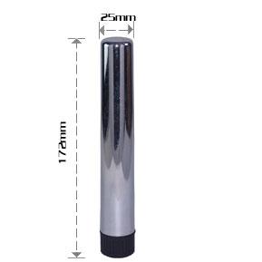 BL Titreşimli 17cm Metal Vibratör Anal Vajinal Dildo Penis Plug