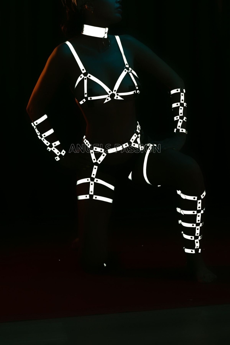Karanlıkta Parlayan Full Body Harness Set –