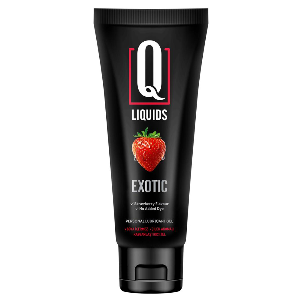 Q Liquids Exotic Çilek Aromalı Kayganlaştırıcı Jel 200ML.