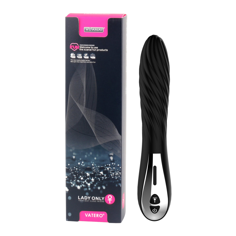 Xuanai Özel Kabartmalı Şarjlı Vibratör – Siyah Model 2