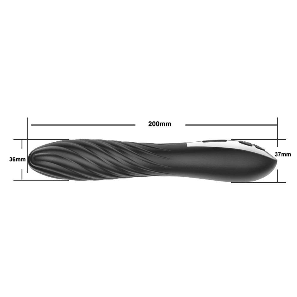 Xuanai Özel Kabartmalı Şarjlı Vibratör – Siyah Model 2
