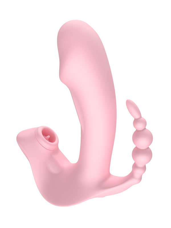 3 Başlıklı Klitoral Emiş ve Dil Vibratörü Şarjlı