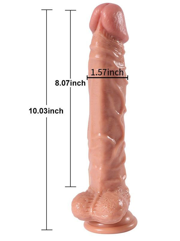 Jihad Knight  Uzaktan Kumandalı Şarjlı Realistik Penis Döner Başlı 25.5 cm