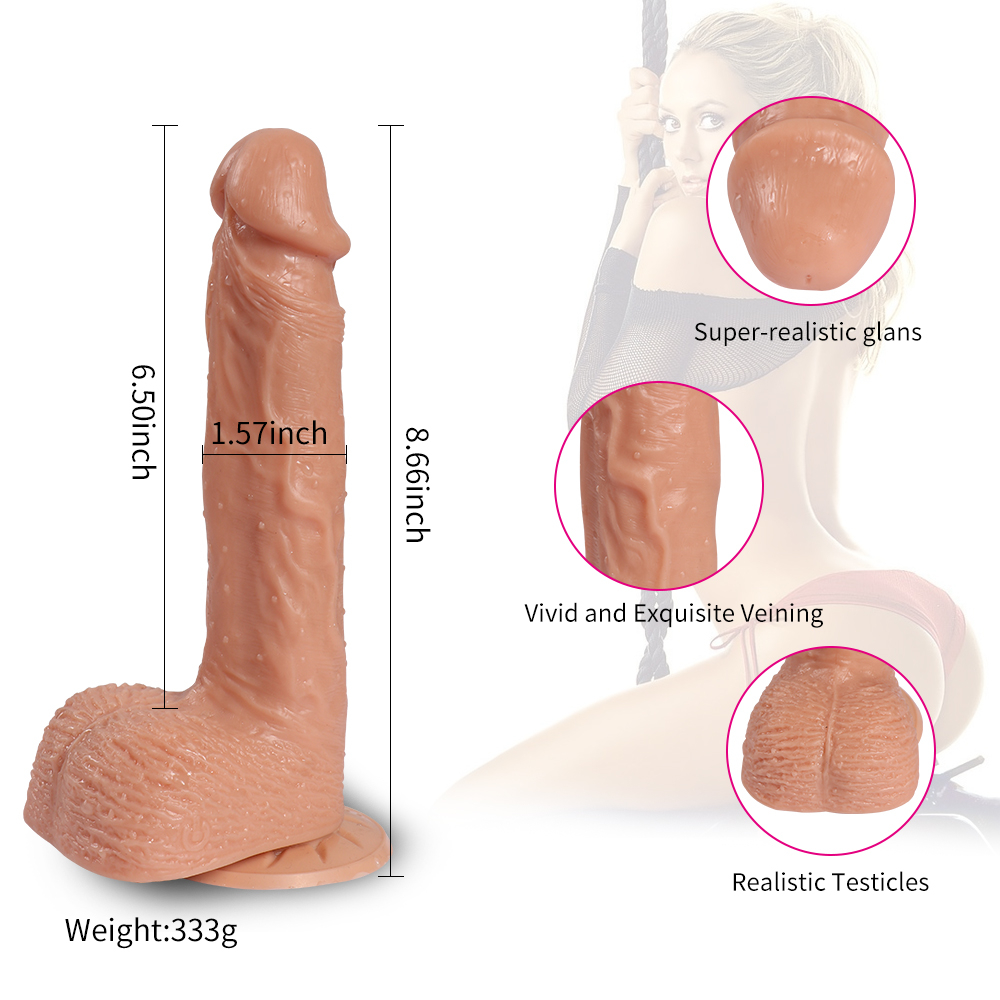 22 CM 10 Titreşimli Gerçekçi Vibratör Penis