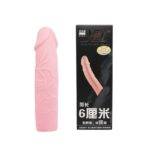 6cm Dolgulu Ekstra Uzun Penis Kılıfı Realistik Penis Dildo