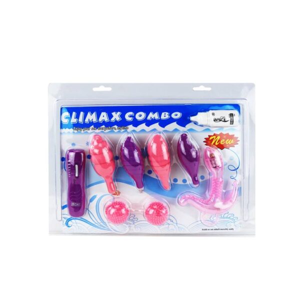CLIMAX COMBO Titreşimli 6 Çeşit Anal Vajinal Lüks Vibratör Set