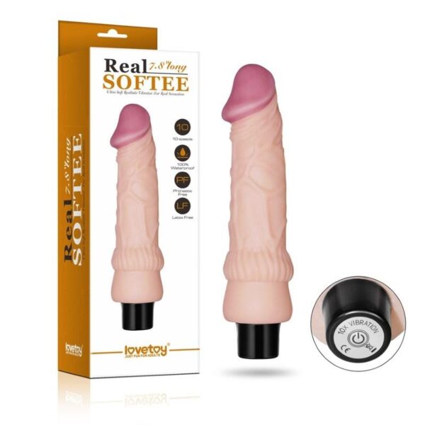 Lovetoy Softee 10 Fonksiyonlu Realistik Vibratör Penis 20 cm