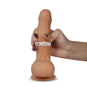 Yeni Nesil Gerçek Realistik Ultra Yumuşak Sünnetsiz 18 Cm Dildo Penis