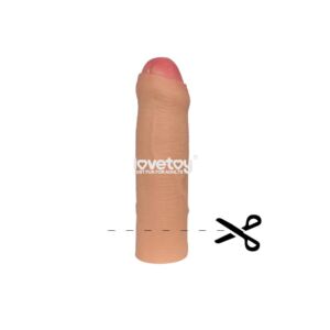 LOVETOY NATURE 2.5 cm Dolgulu Sünnetsiz Penis Kılıfı