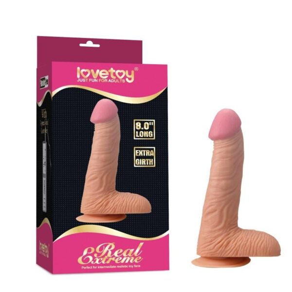 Lovetoy Real Extreme Yeni Nesil Realistik Penis Doğal Dildo 20 Cm