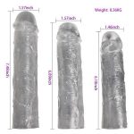 3lü Penis Kılıfı Set Ucu Dolgulu Uzatmalı Prezervatif Dildo Penis