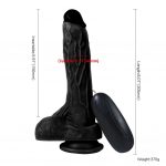 Holy Zenci Titreşimli Realistik Vibratör Penis Dildo 20cm