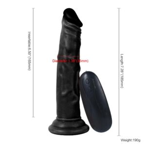 XS Testissiz Zenci Penis Et Dokusu Süper Realistik 18.5 CM Dildo