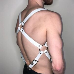 Erkek Dansçı Deri Harness  APFTM11