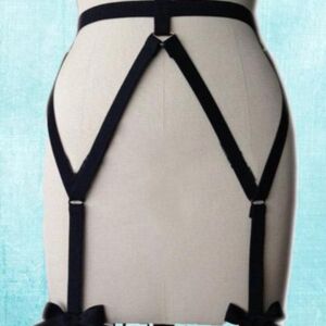 Fiyonklu Seksi Jartiyer Harness