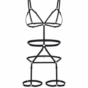 Vücudu Saran Seksi Jartiyer Harness